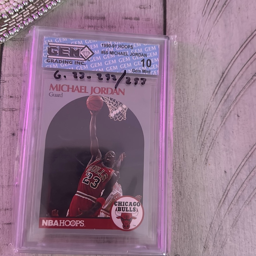 Michael Jordan 1990-91 Hoops card